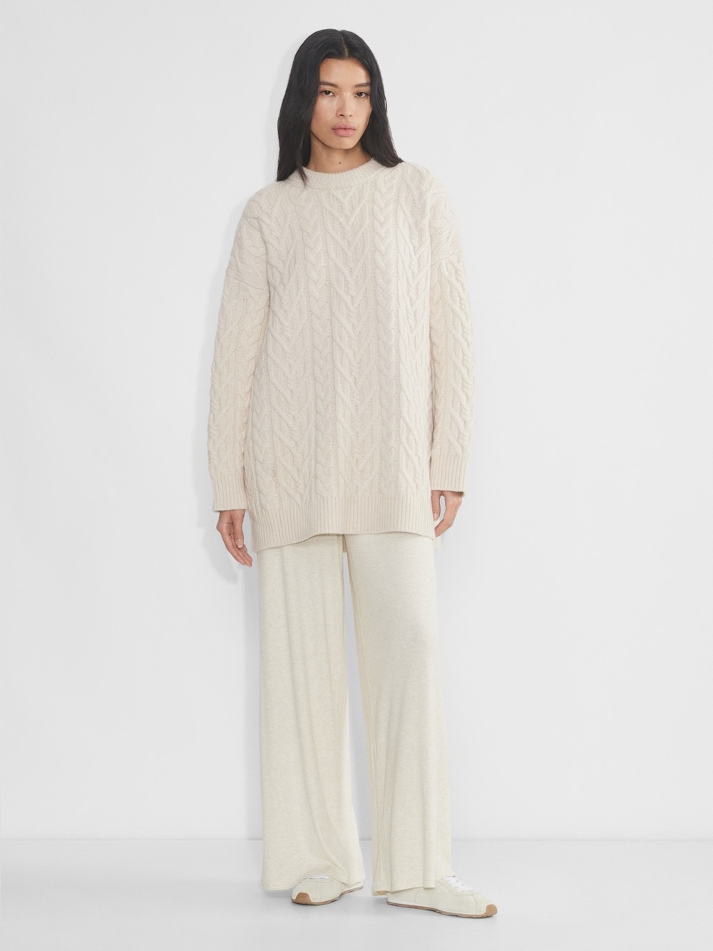 Group By Babaton (Aritzia)  ‘Nourish’ Merino Wool Sweater in Heather Bone